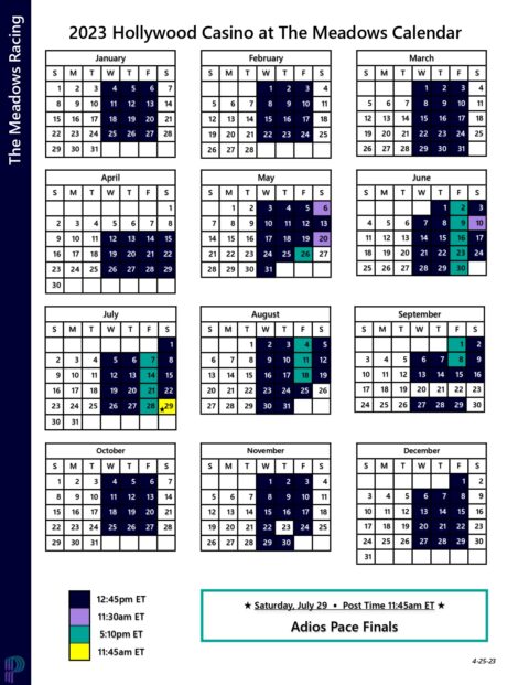 Racing Calendar - Meadows Racing